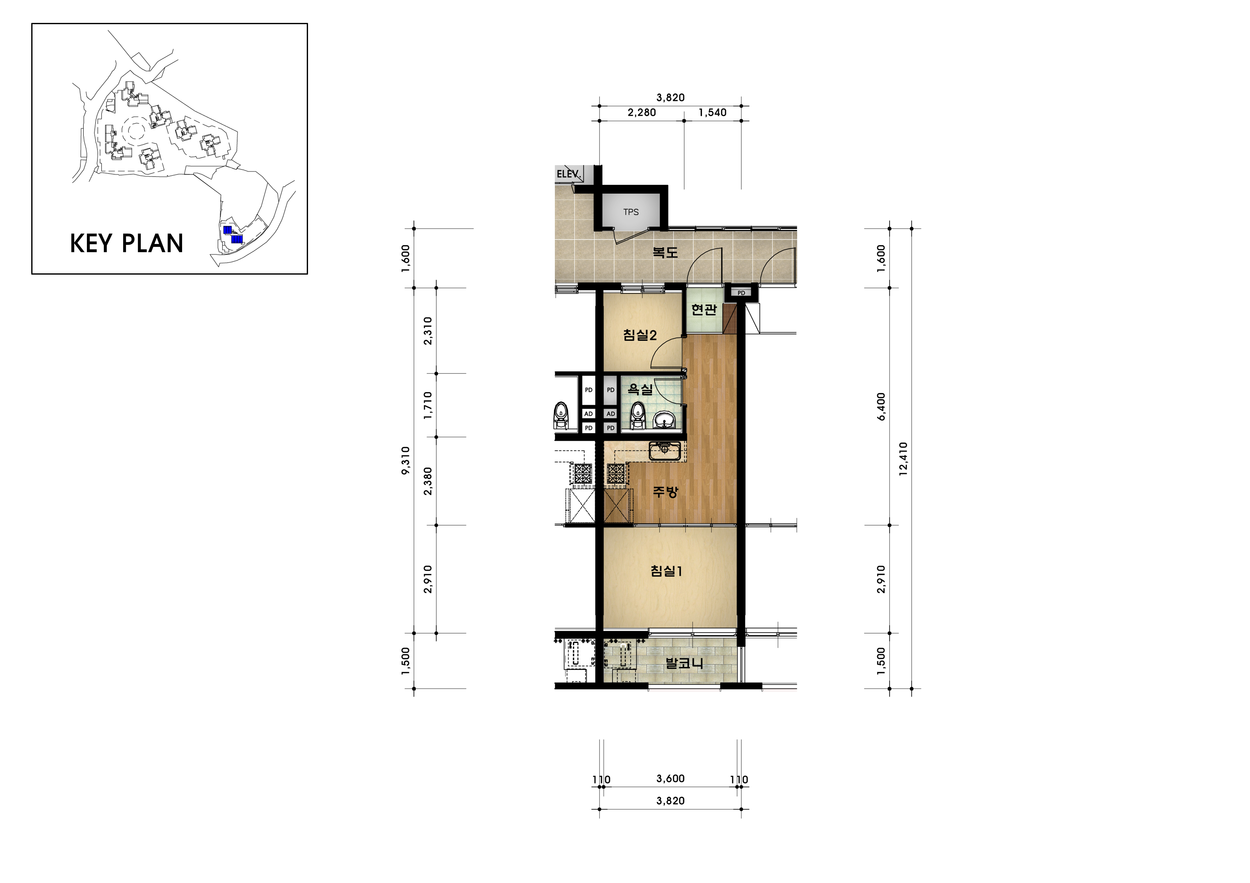 단위세대평면도 이미지