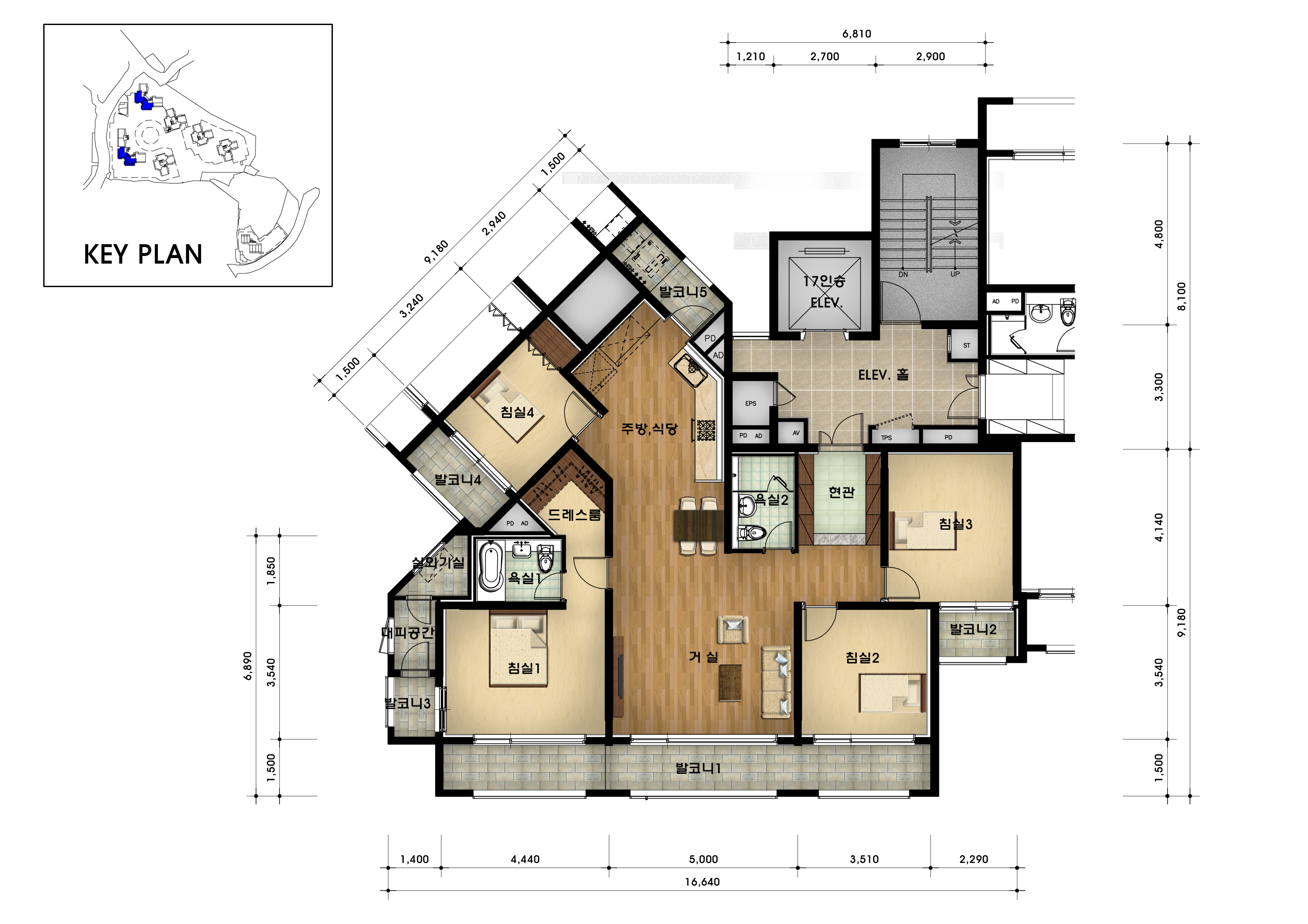 단위세대평면도 이미지