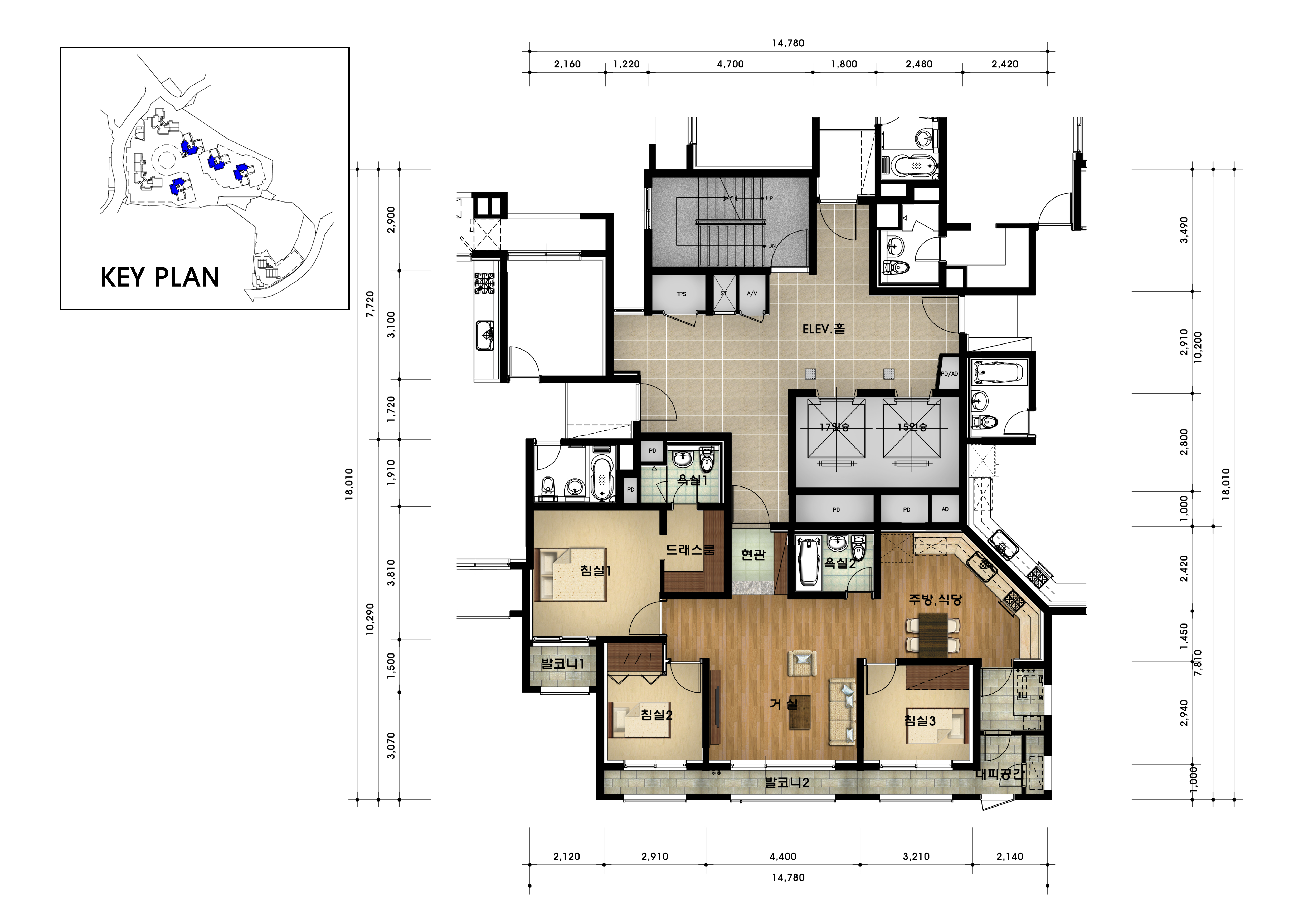 단위세대평면도 이미지