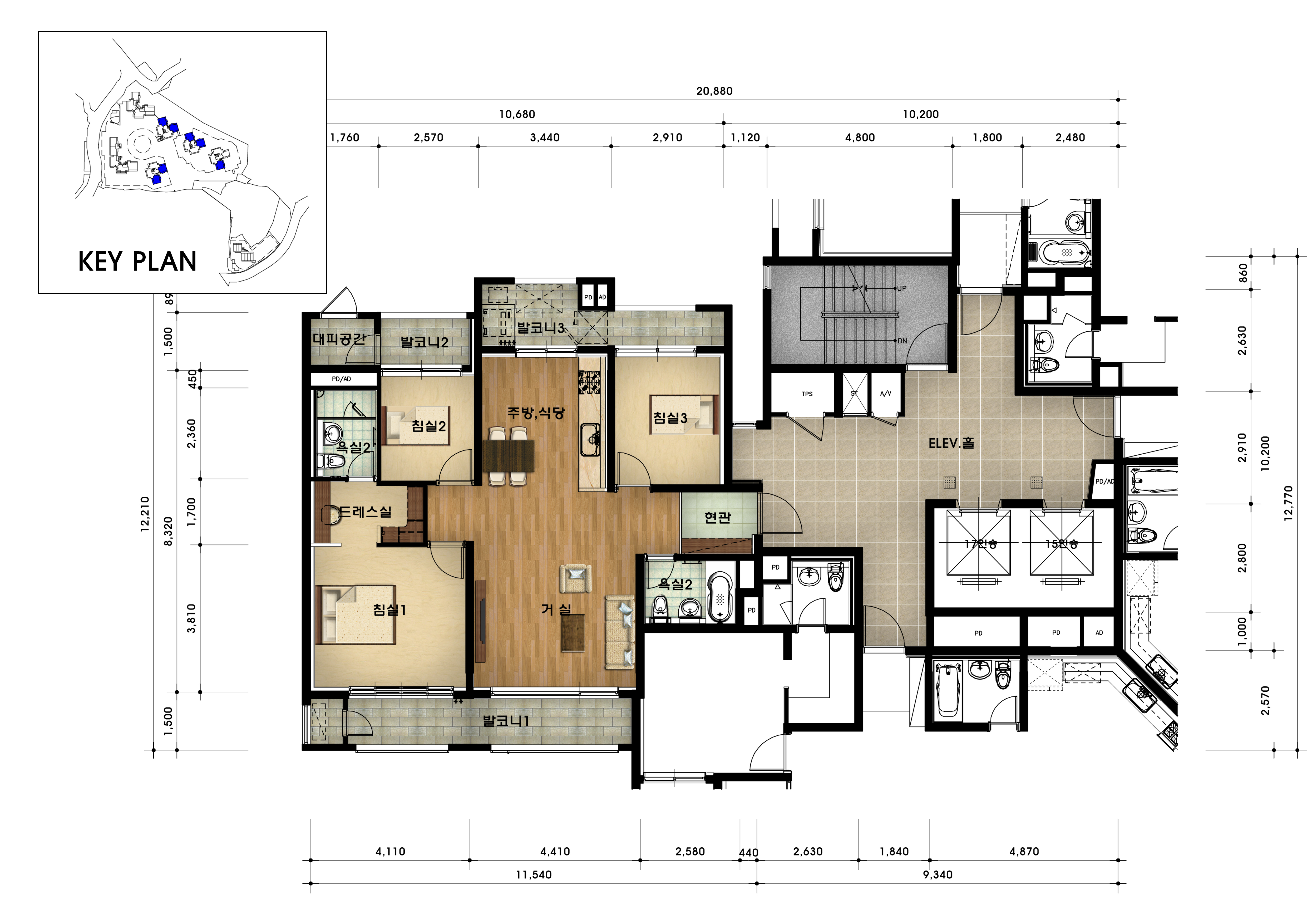 단위세대평면도 이미지