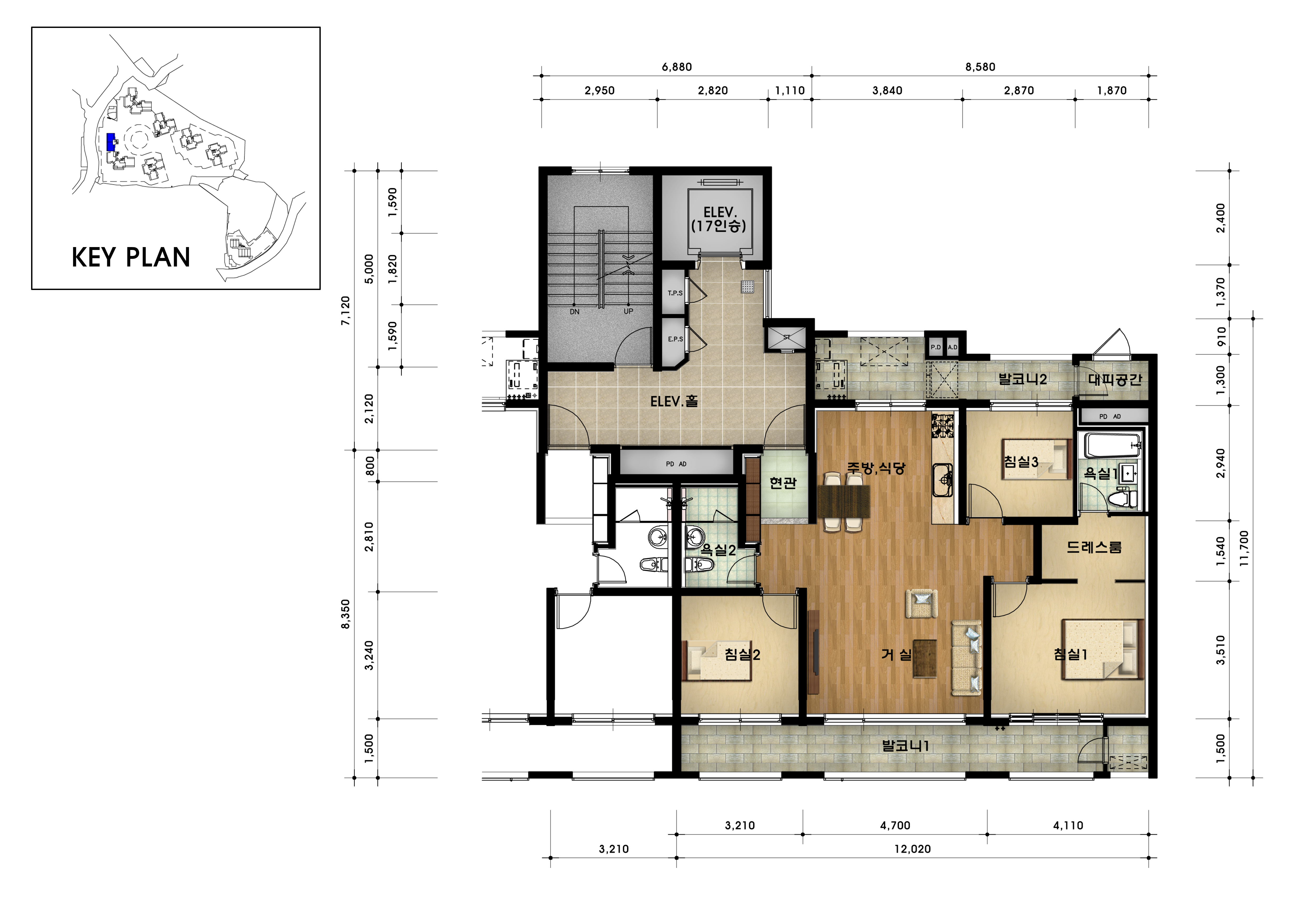 단위세대평면도 이미지