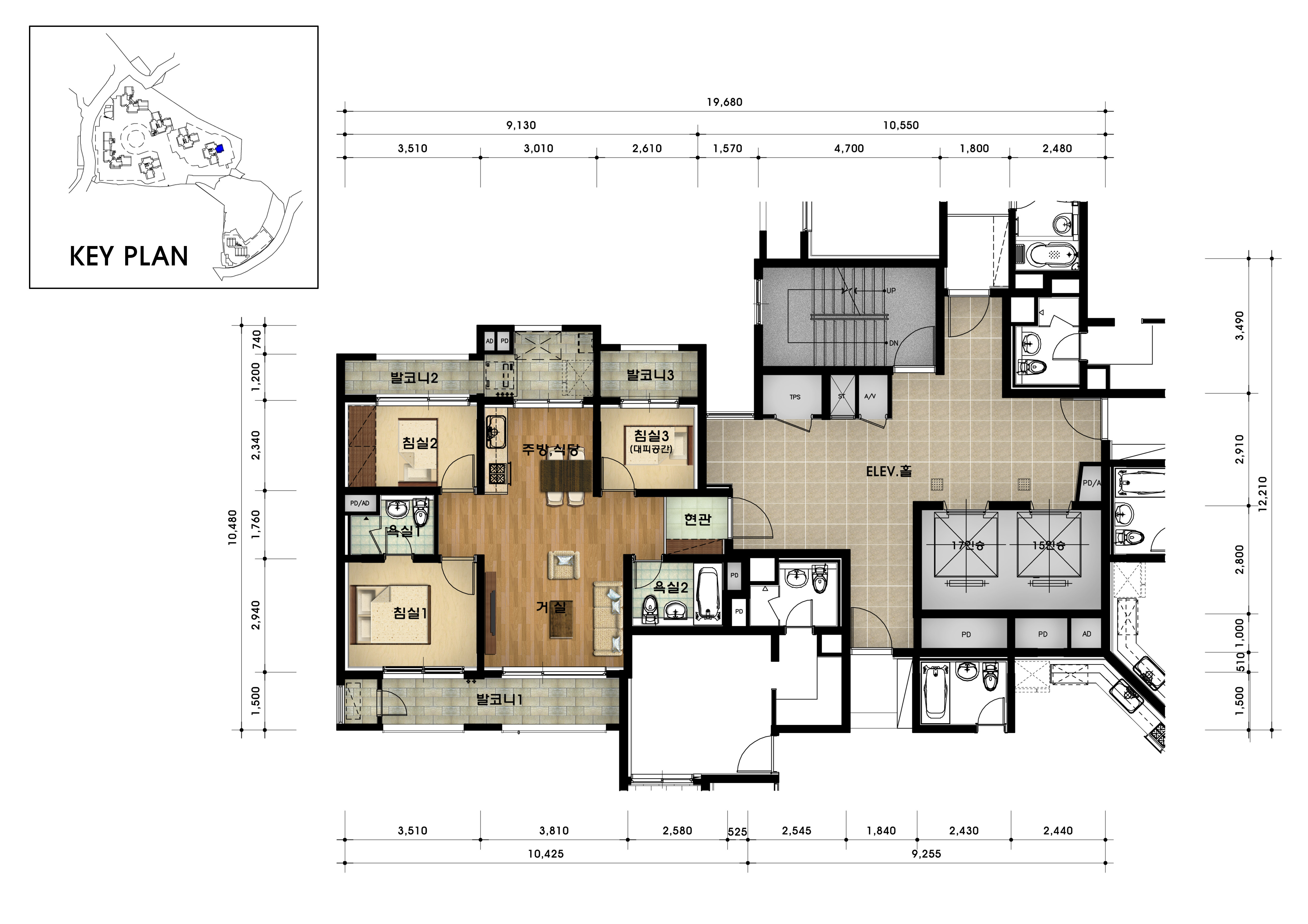 단위세대평면도 이미지