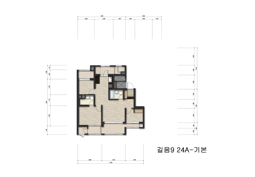 단위세대평면도 이미지