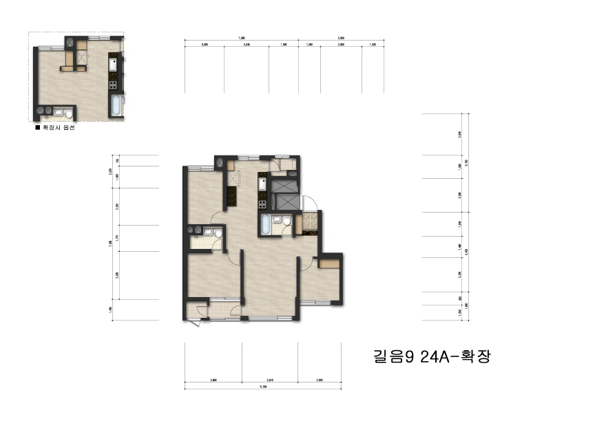 단위세대평면도 이미지