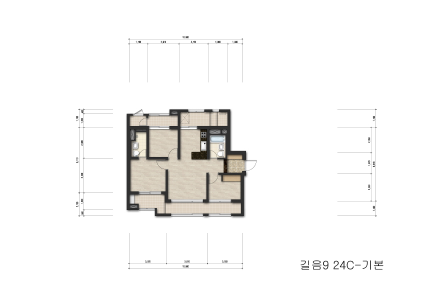 단위세대평면도 이미지