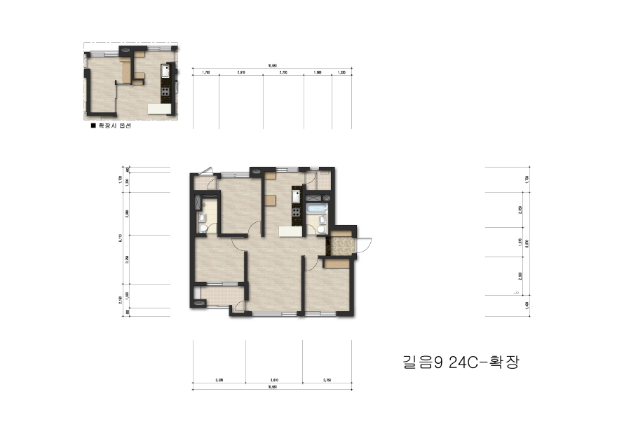 단위세대평면도 이미지