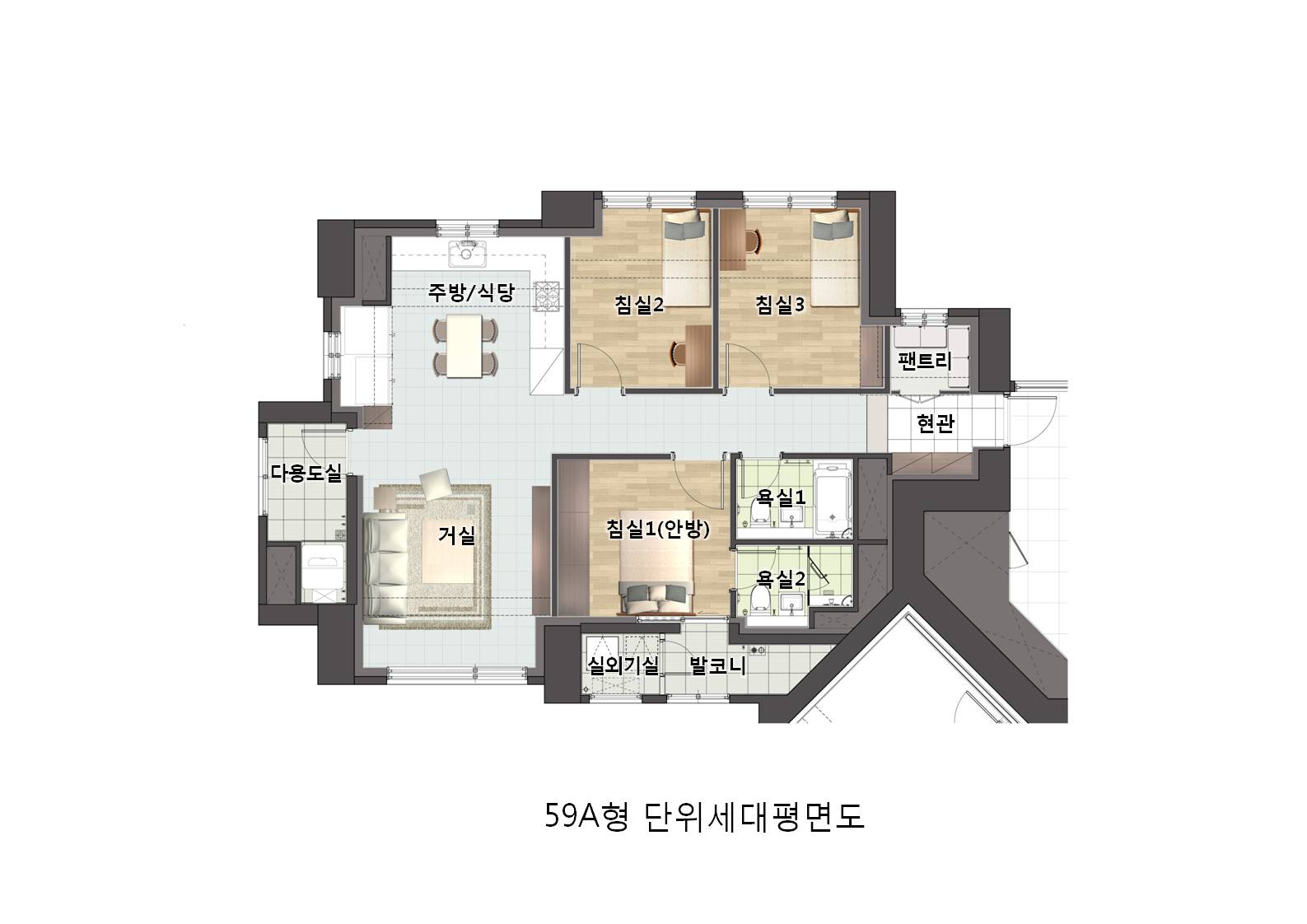 단위세대평면도 이미지