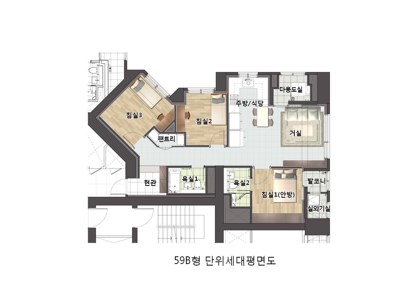 단위세대평면도 이미지