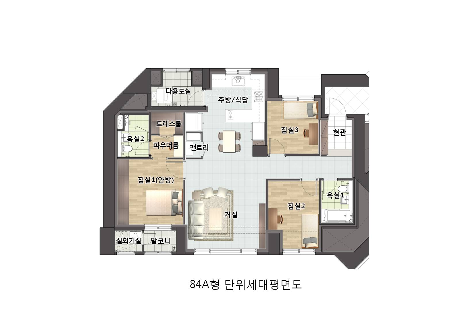단위세대평면도 이미지