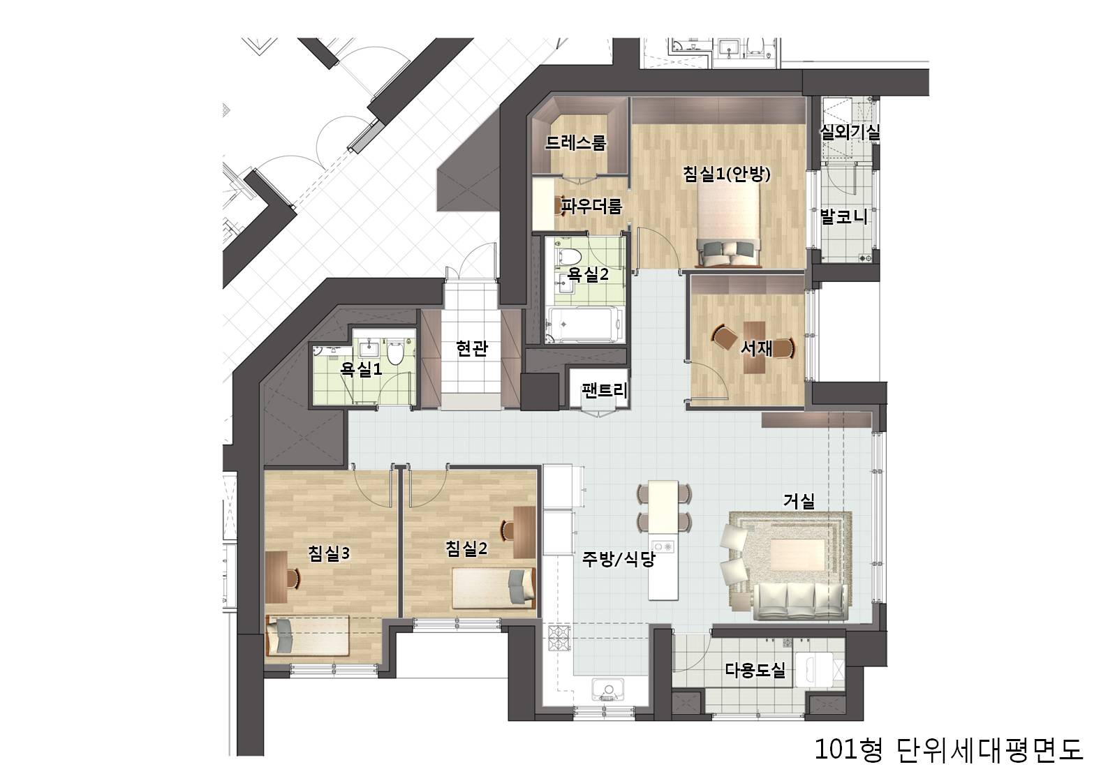 단위세대평면도 이미지