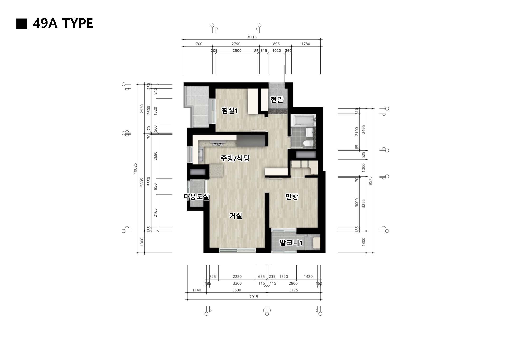 단위세대평면도 이미지
