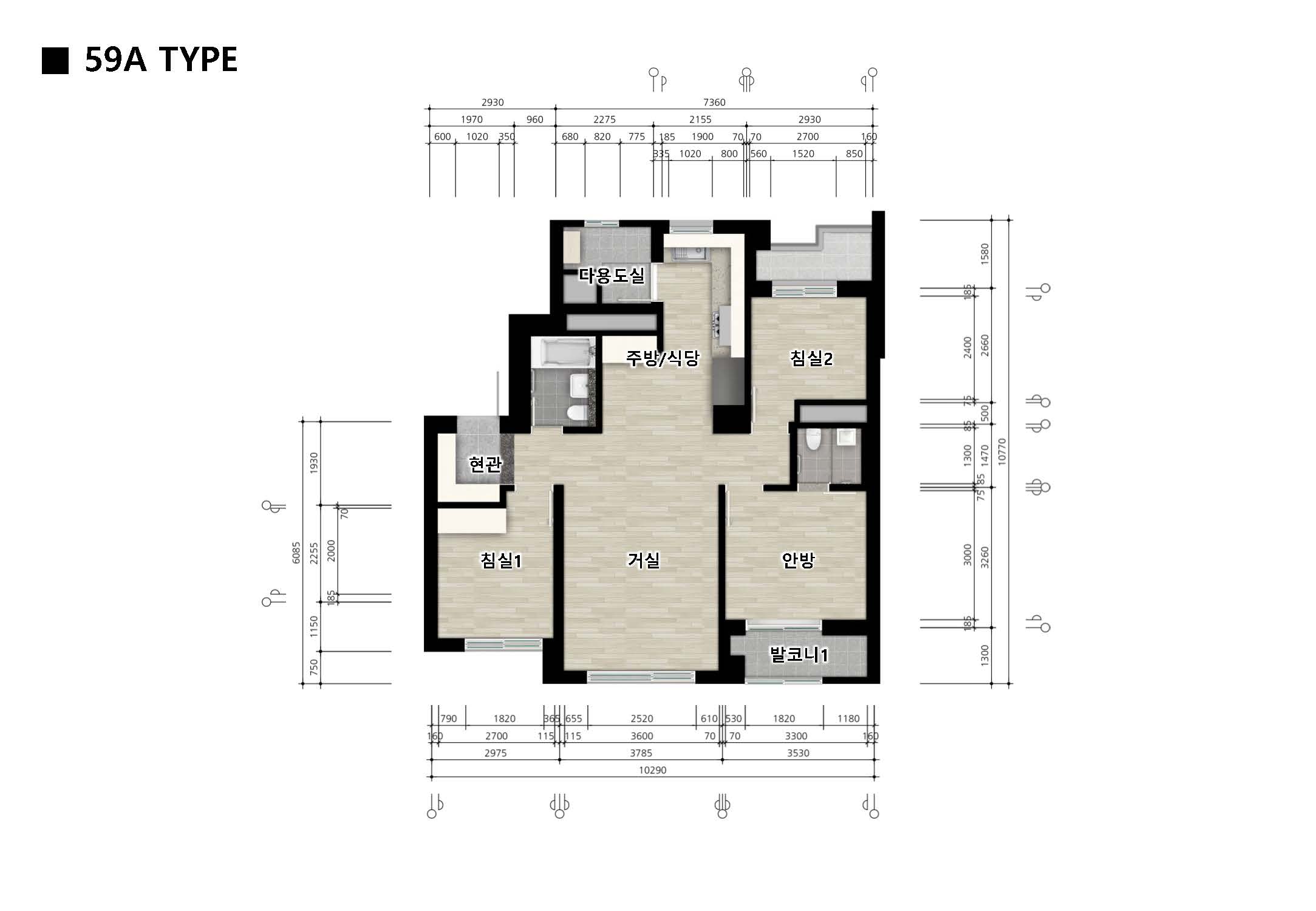 단위세대평면도 이미지