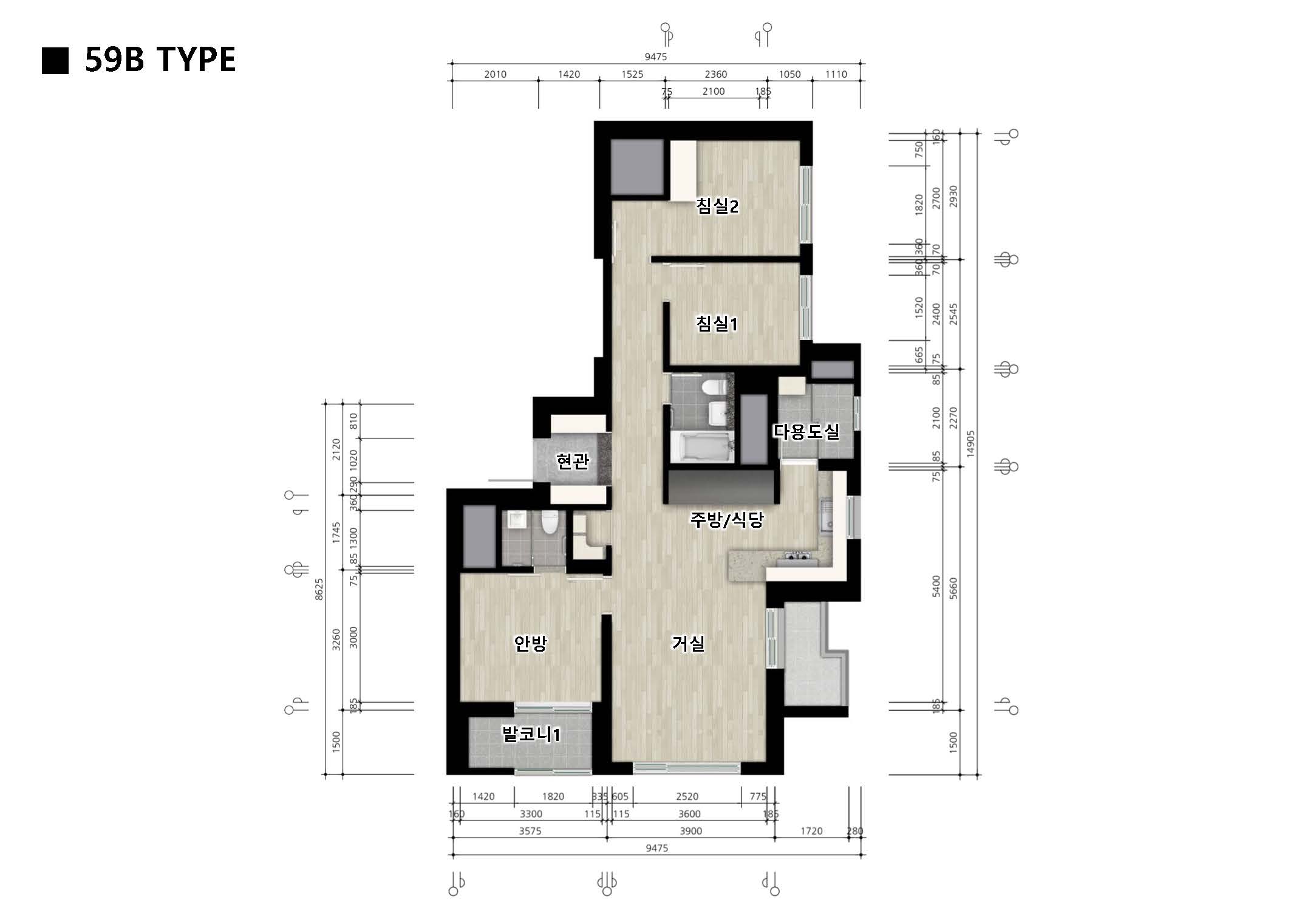 단위세대평면도 이미지