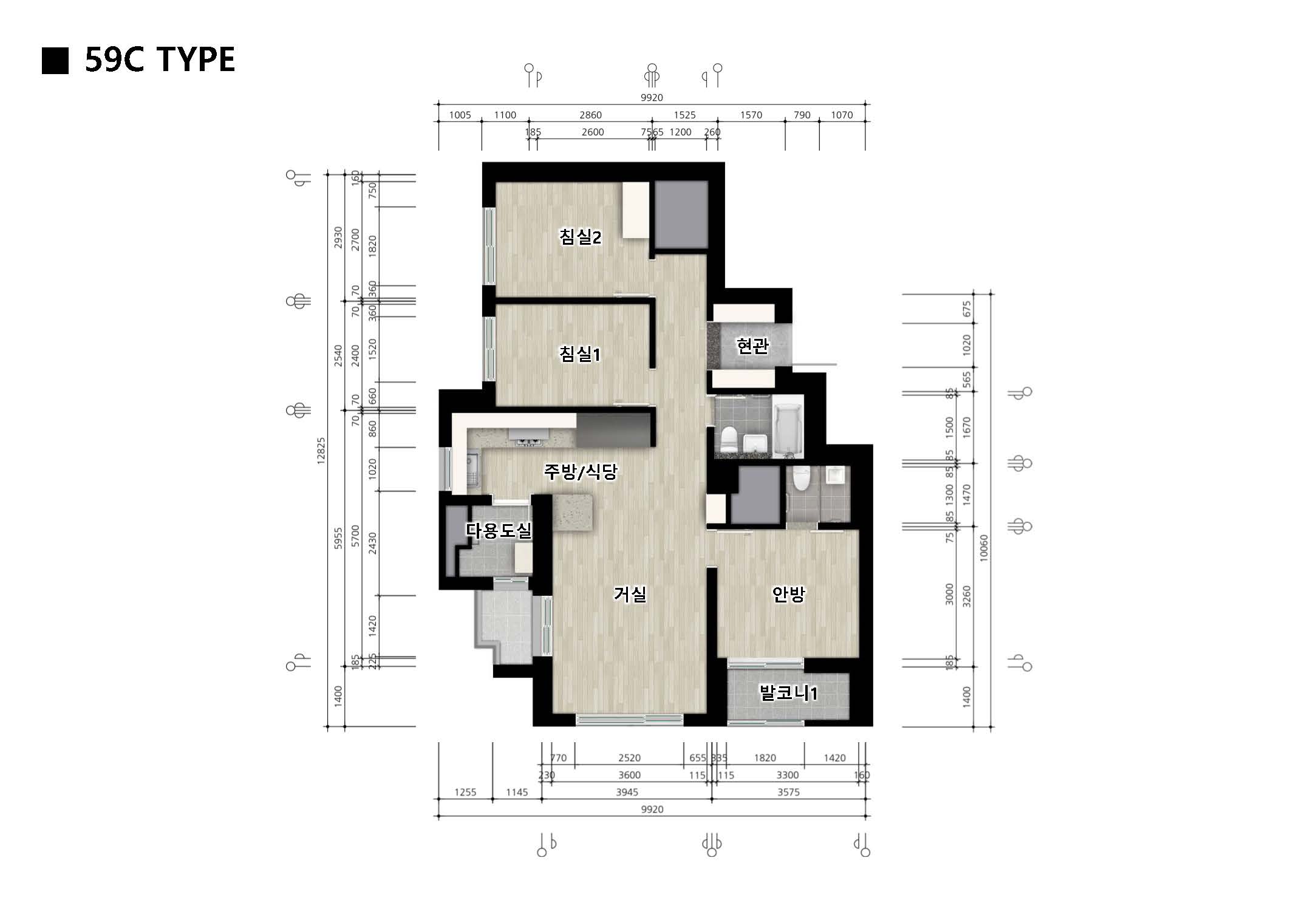 단위세대평면도 이미지