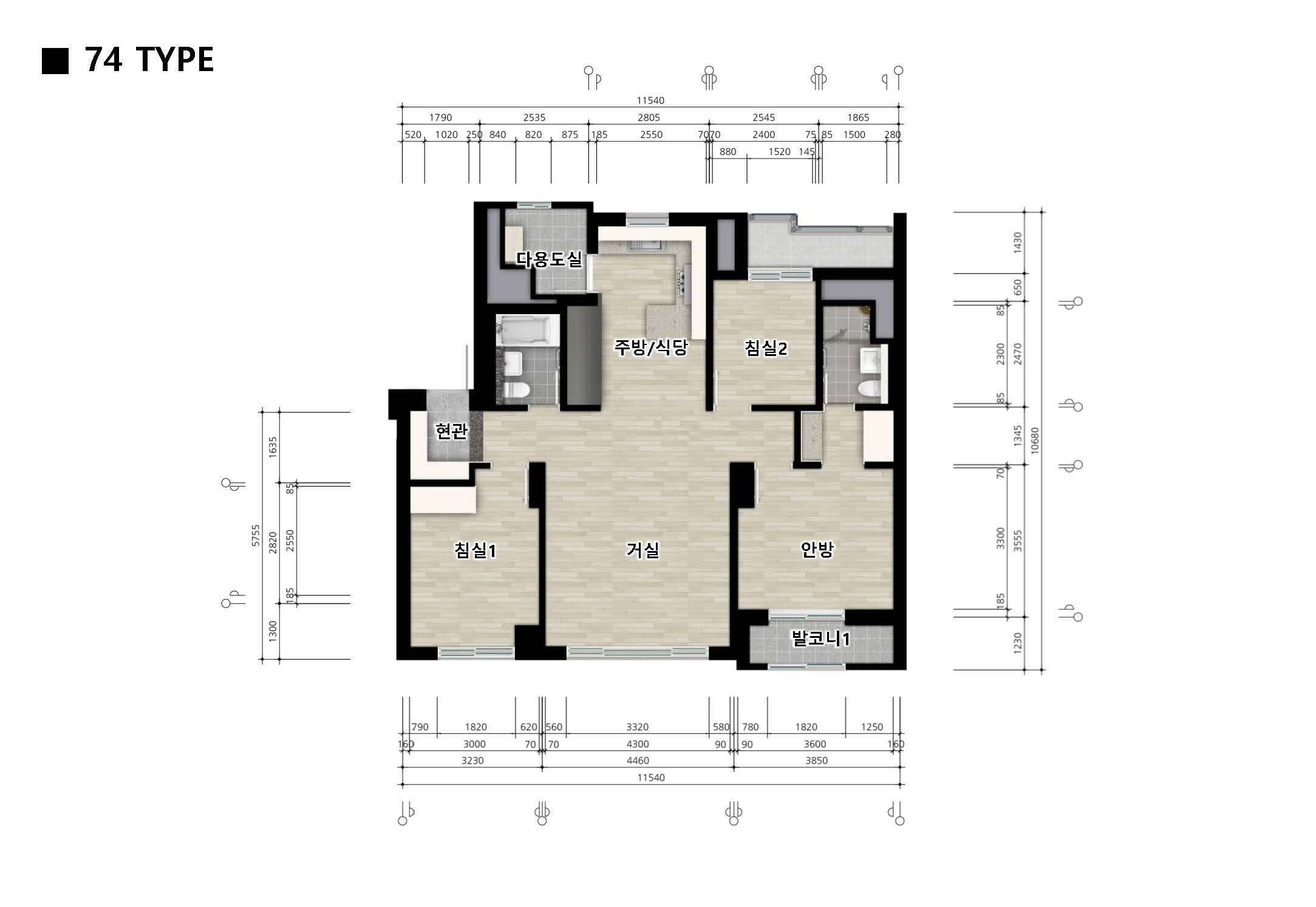 단위세대평면도 이미지