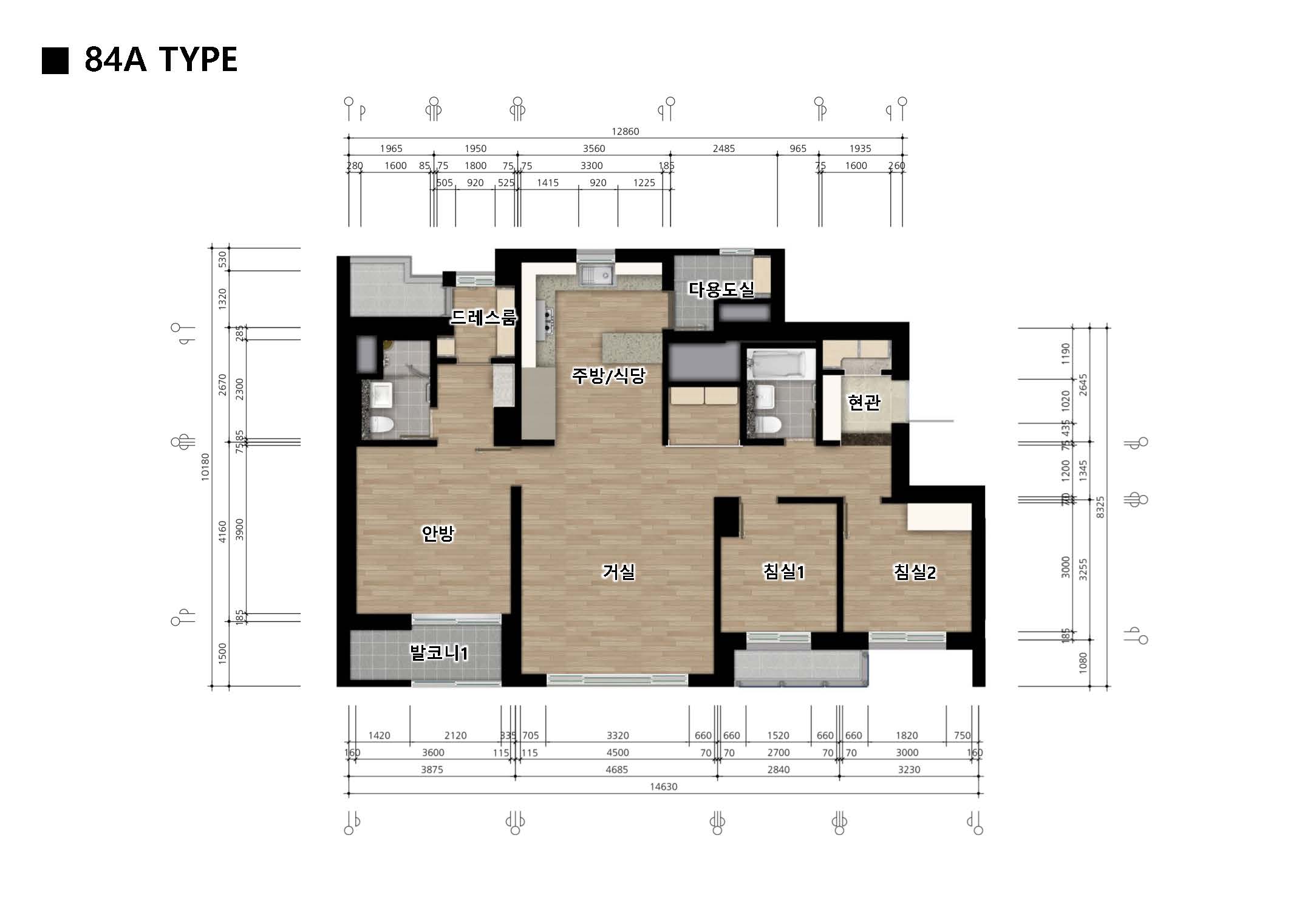 단위세대평면도 이미지