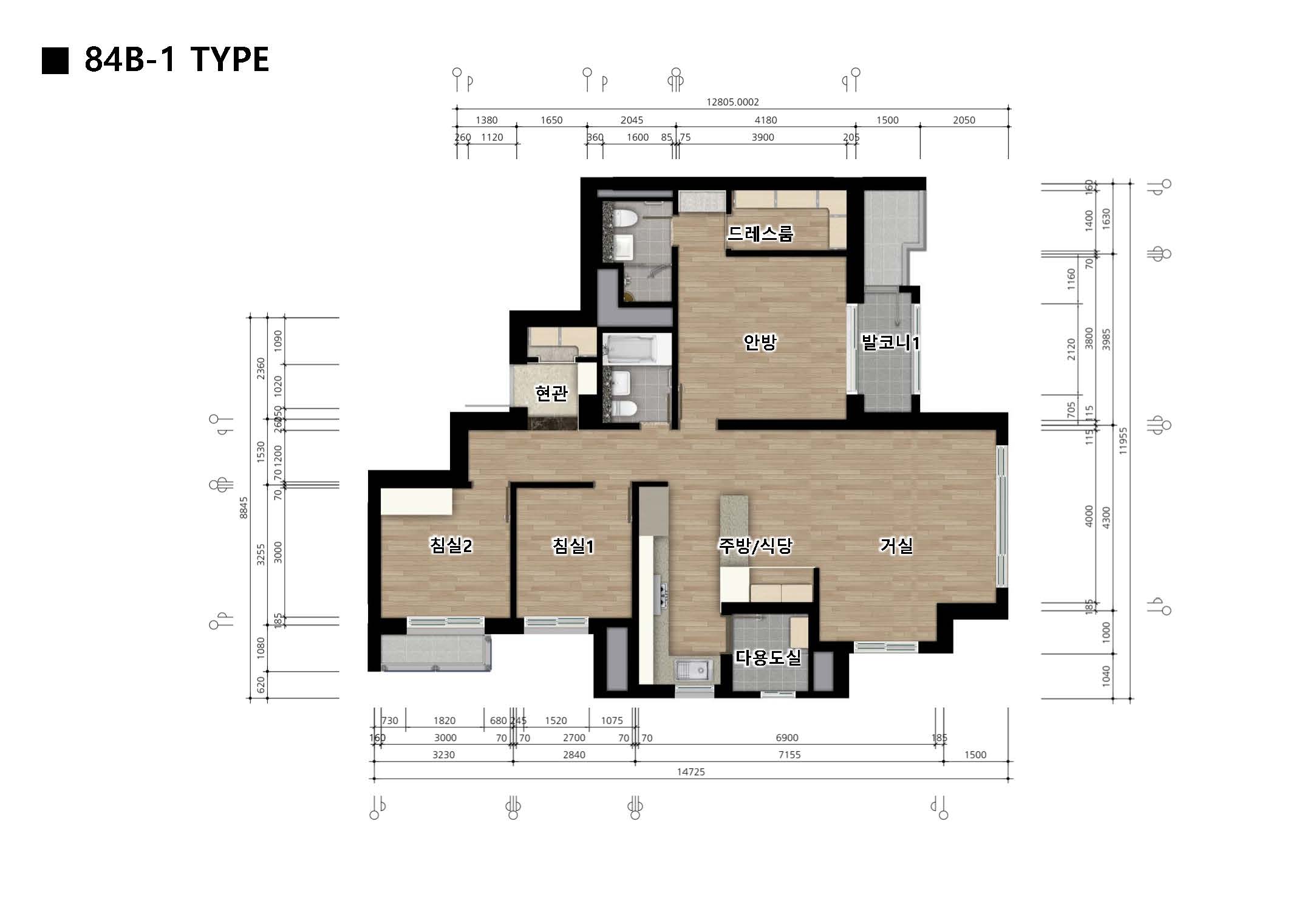 단위세대평면도 이미지