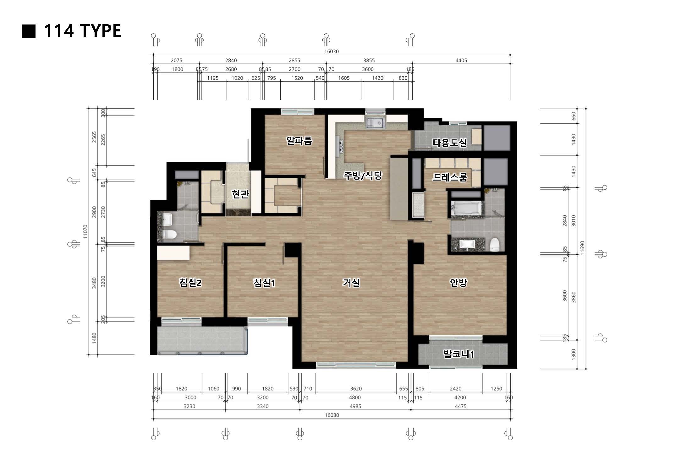 단위세대평면도 이미지