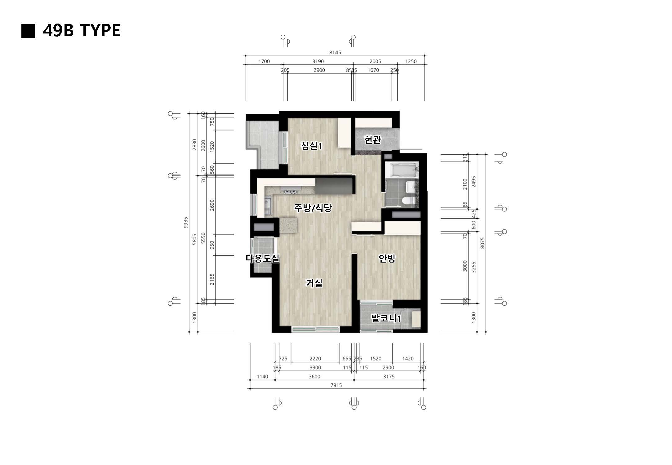 단위세대평면도 이미지