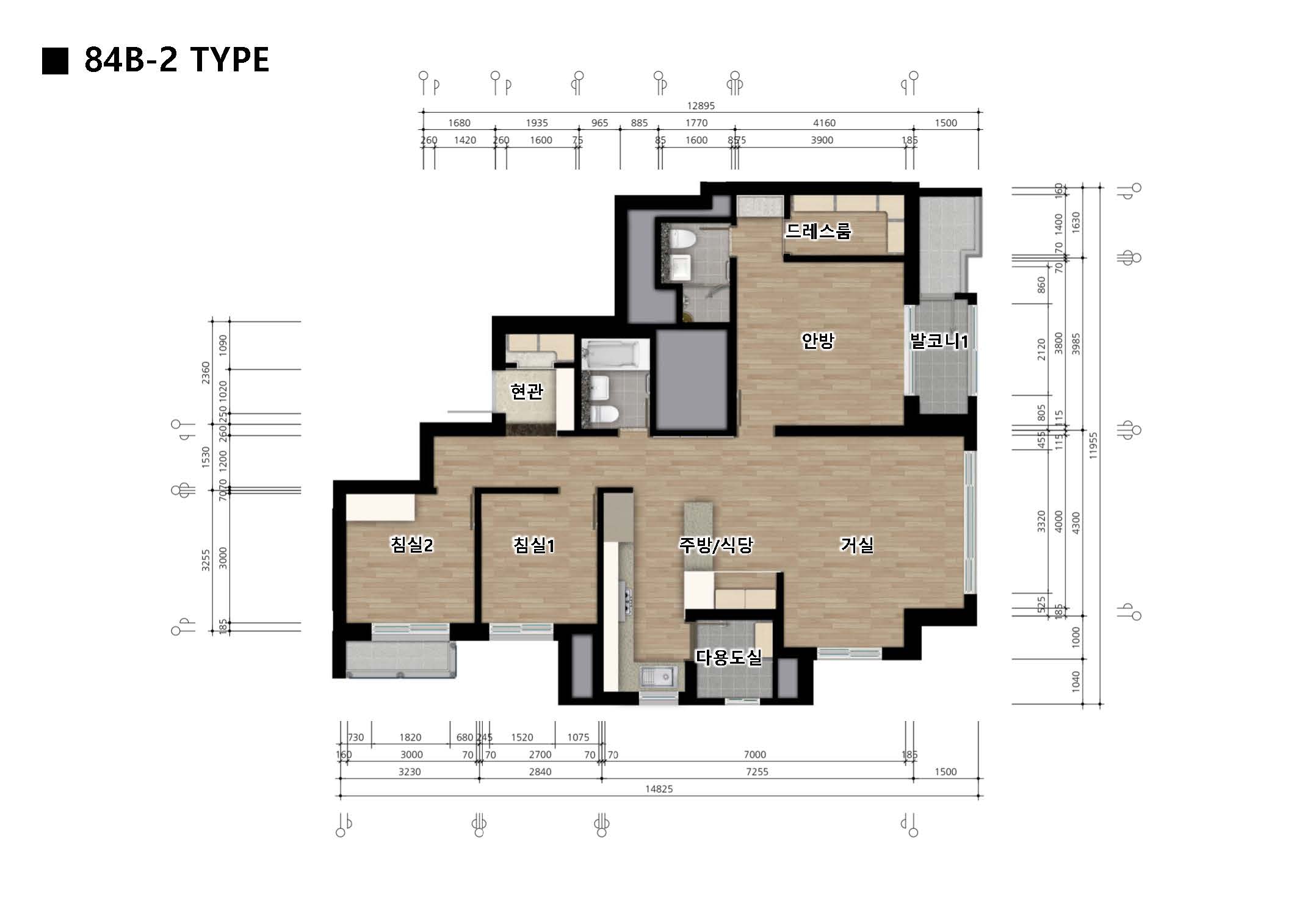 단위세대평면도 이미지