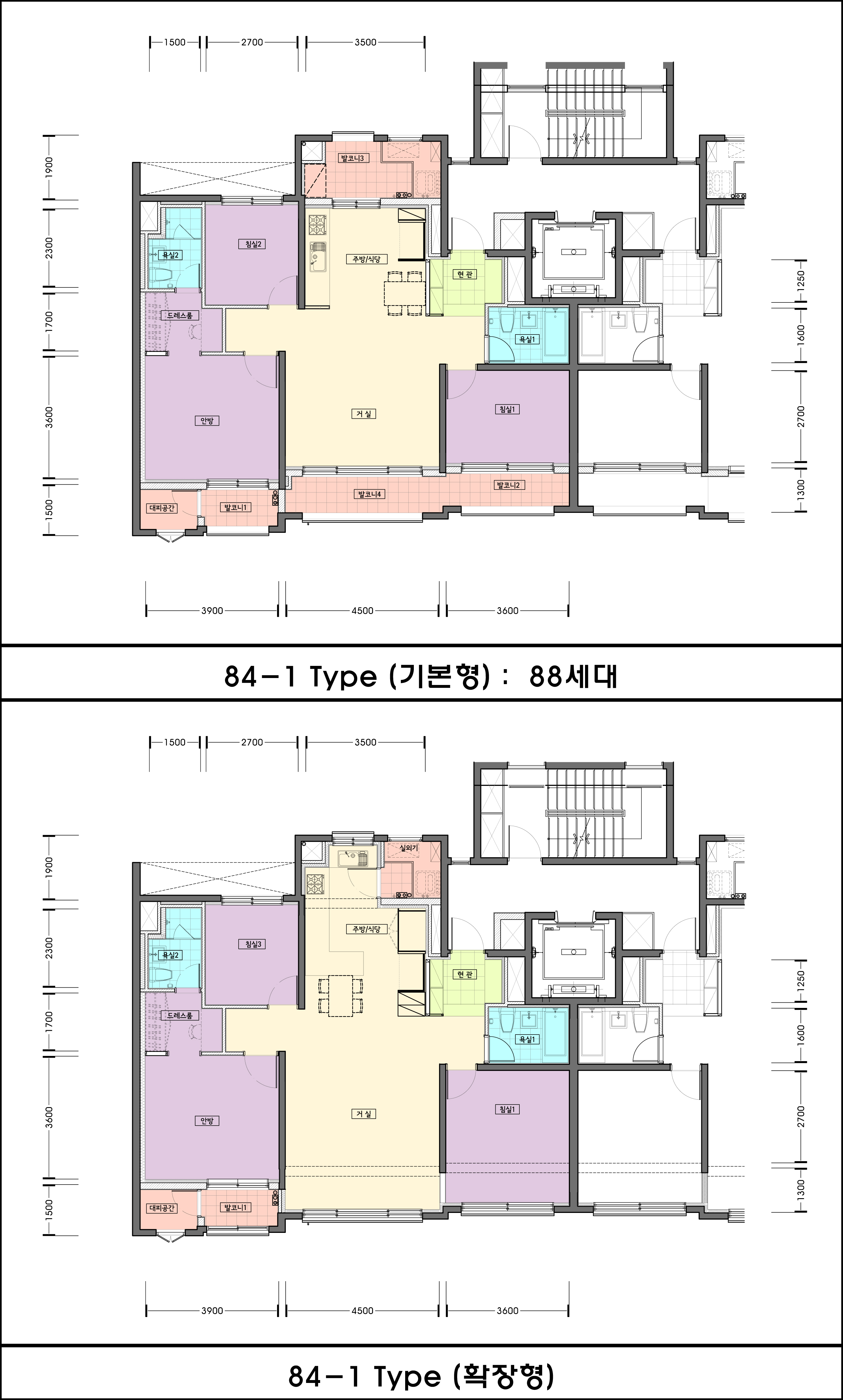단위세대평면도 이미지