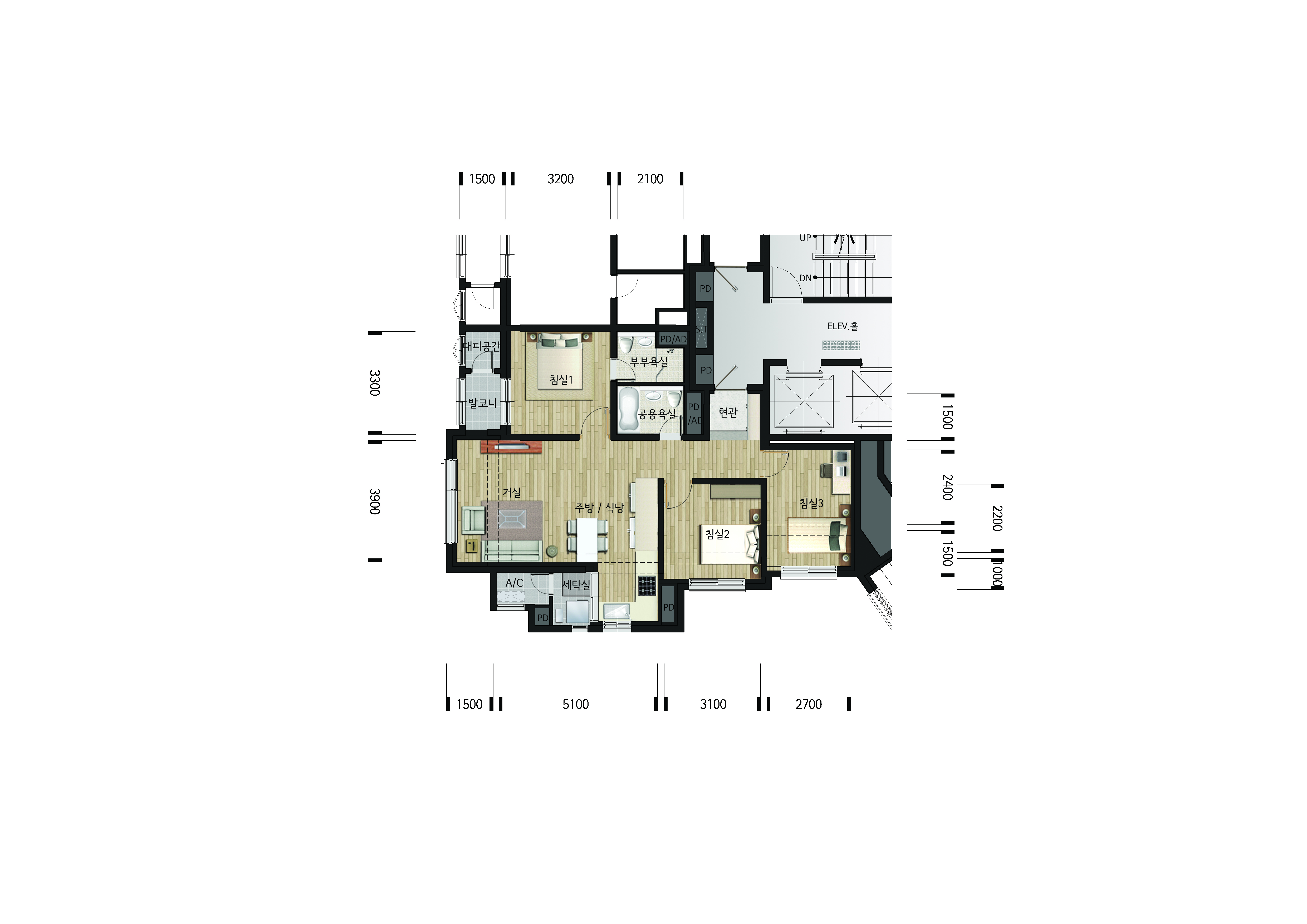 단위세대평면도 이미지