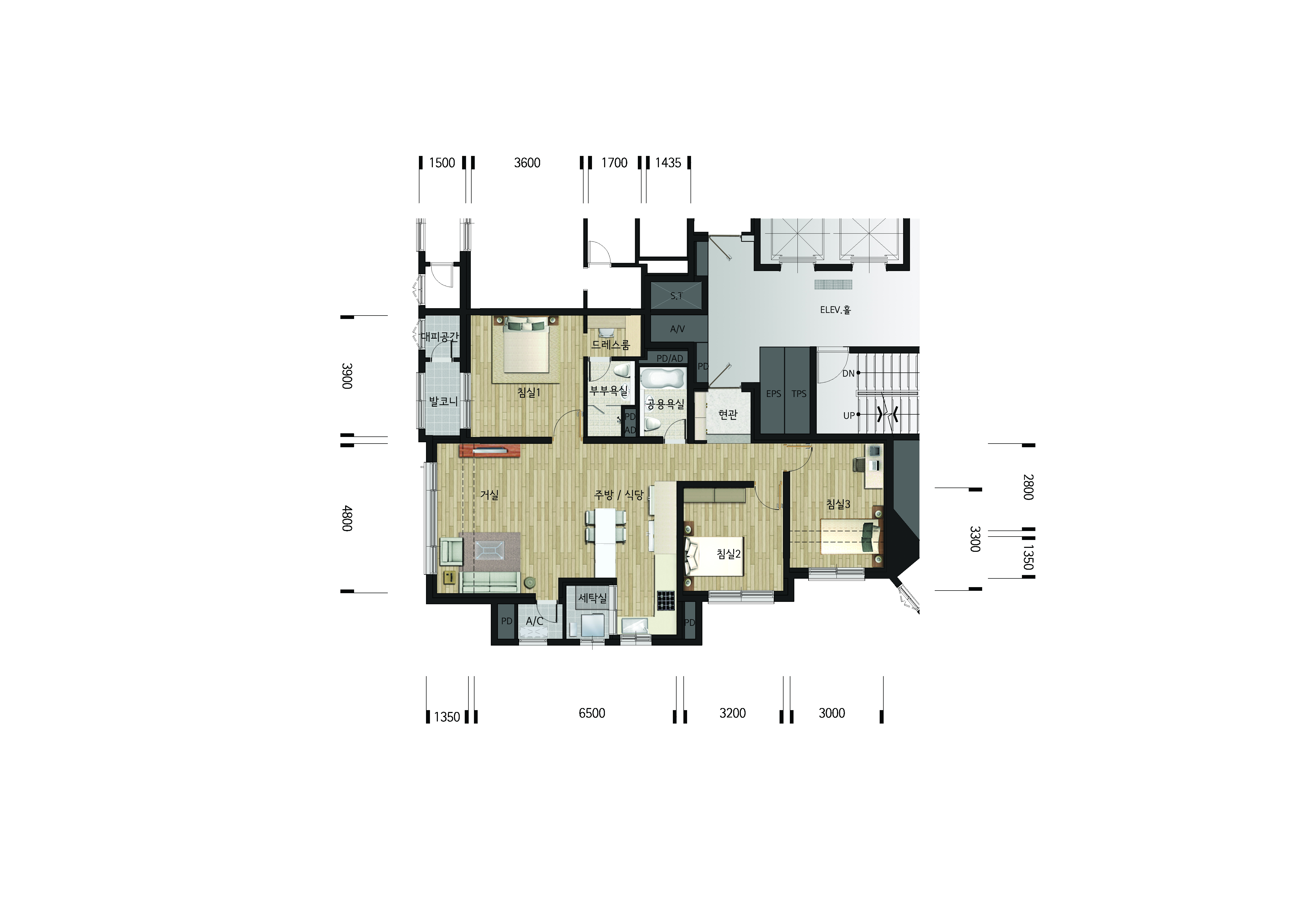 단위세대평면도 이미지