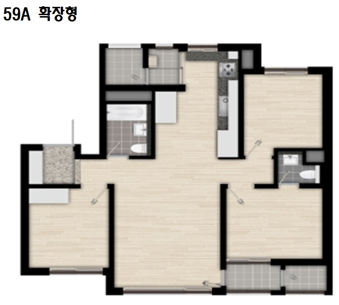 단위세대평면도 이미지