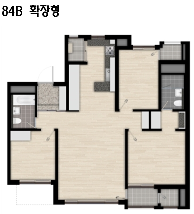 단위세대평면도 이미지