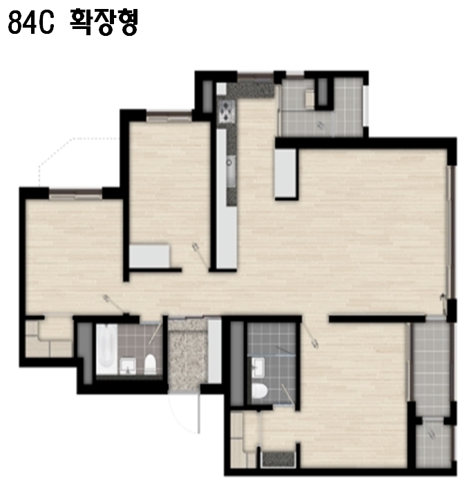 단위세대평면도 이미지