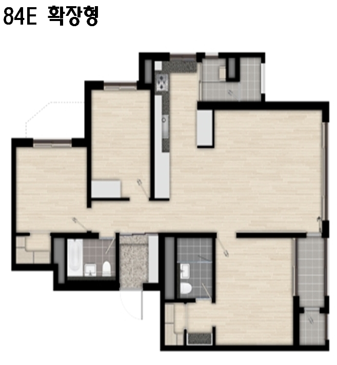 단위세대평면도 이미지