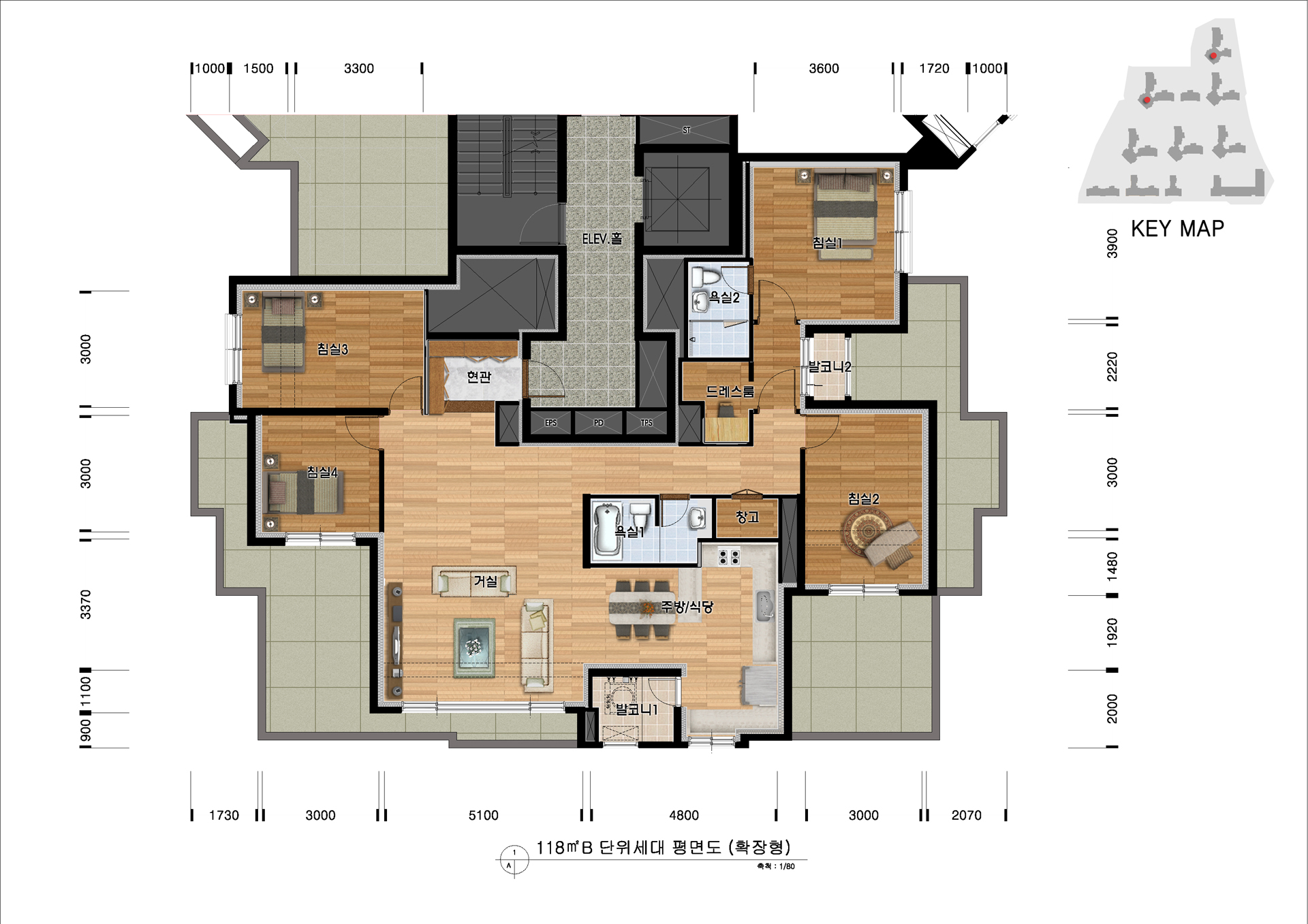 단위세대평면도 이미지