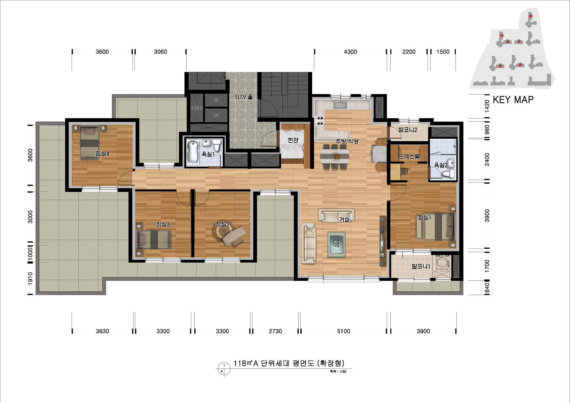 단위세대평면도 이미지