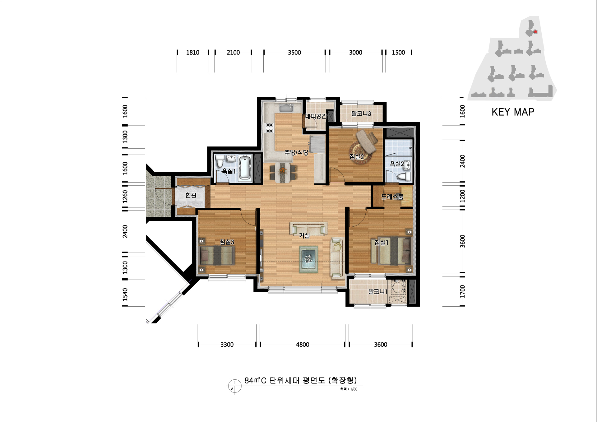 단위세대평면도 이미지