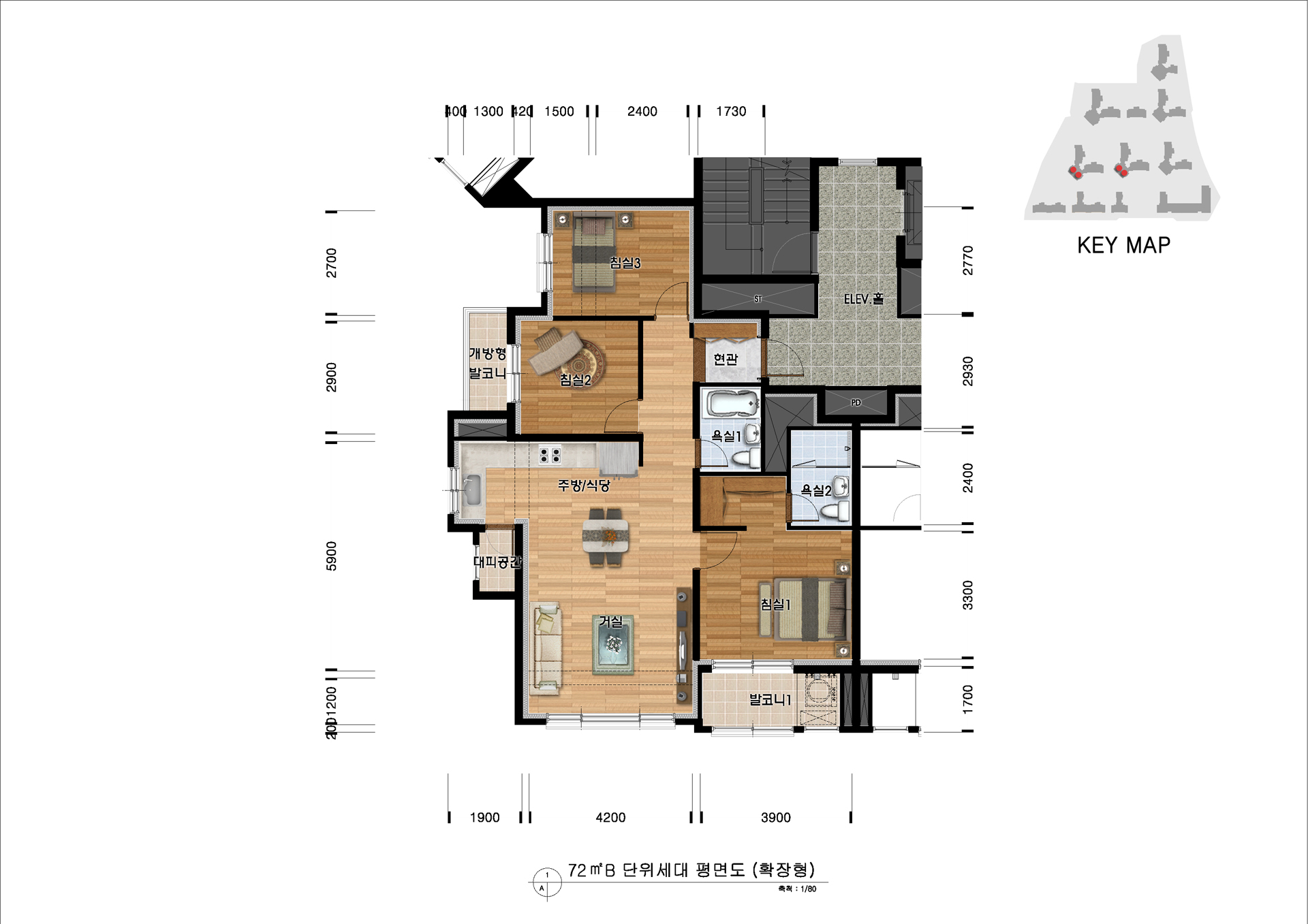 단위세대평면도 이미지