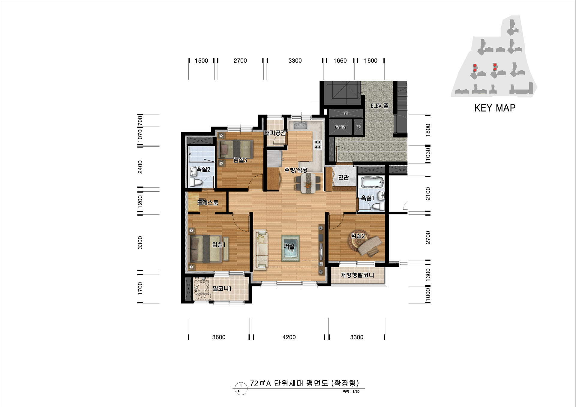 단위세대평면도 이미지