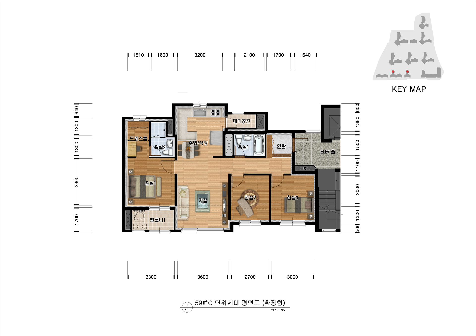 단위세대평면도 이미지