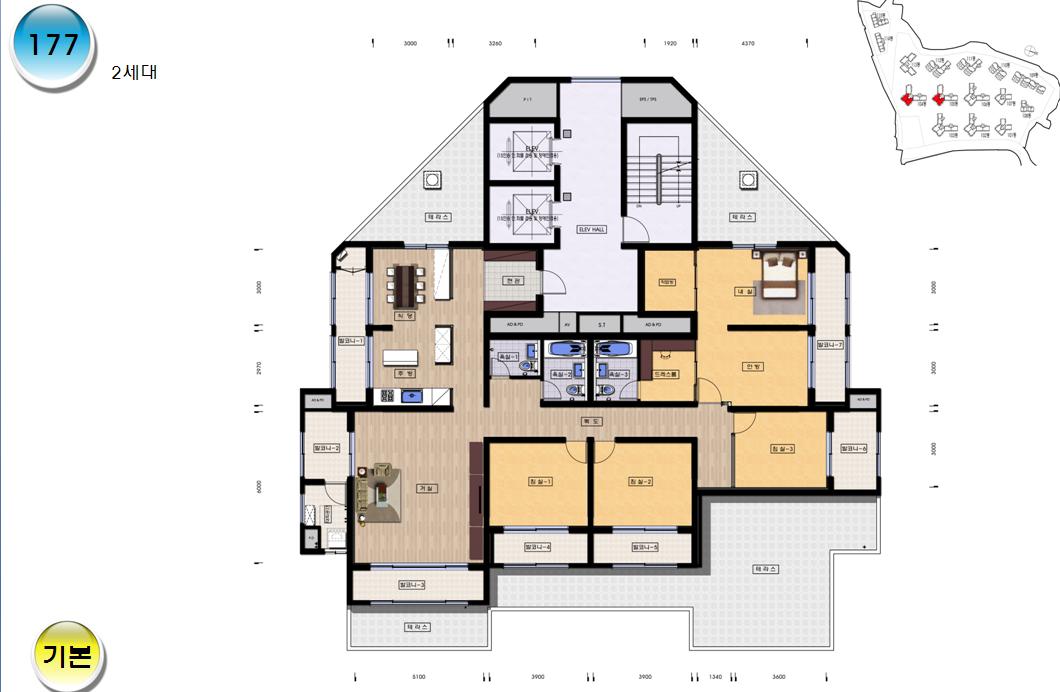 단위세대평면도 이미지