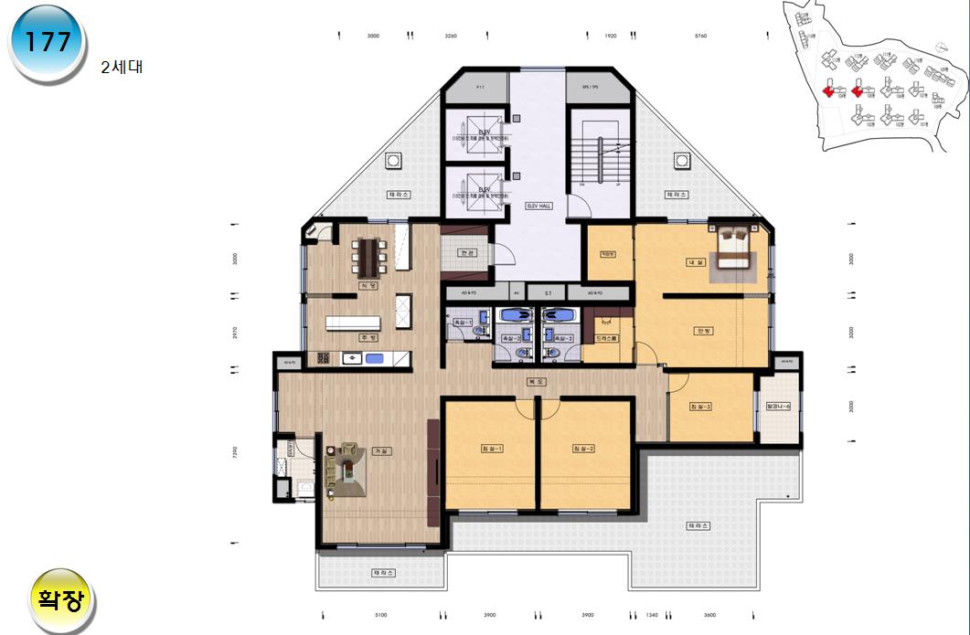 단위세대평면도 이미지