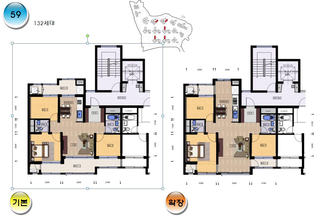 단위세대평면도 이미지