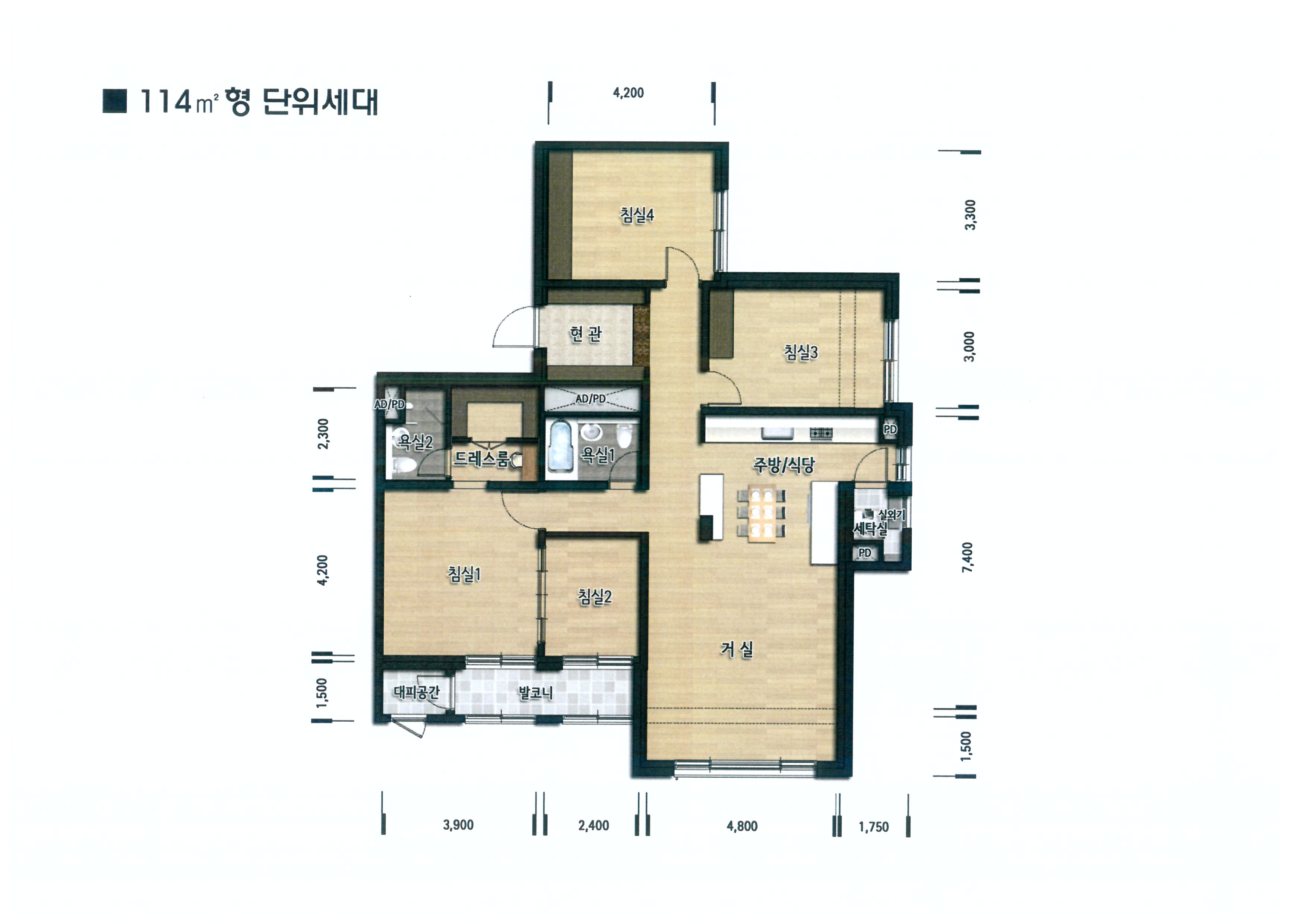 단위세대평면도 이미지