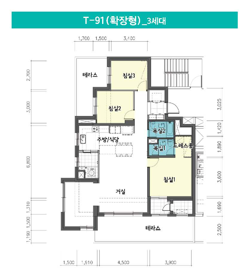 단위세대평면도 이미지
