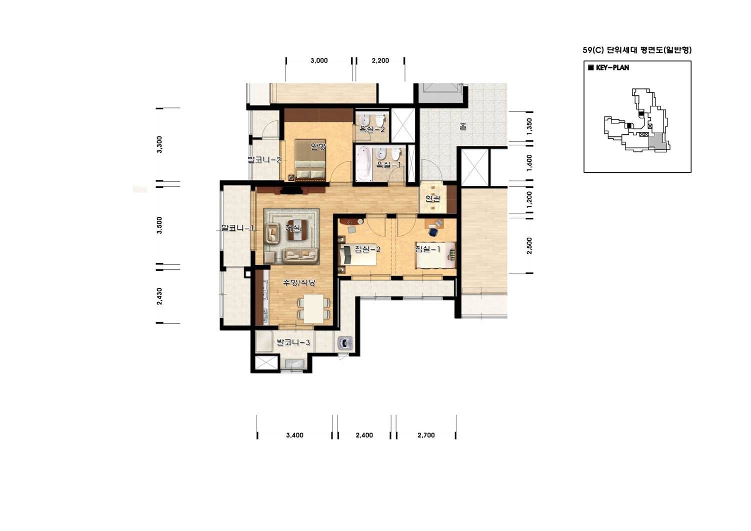 단위세대평면도 이미지