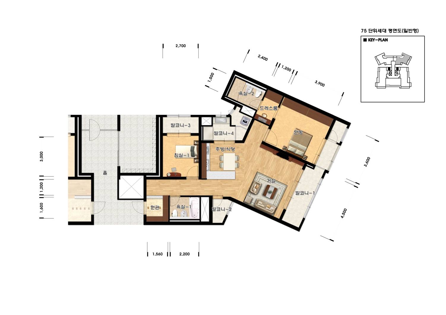 단위세대평면도 이미지