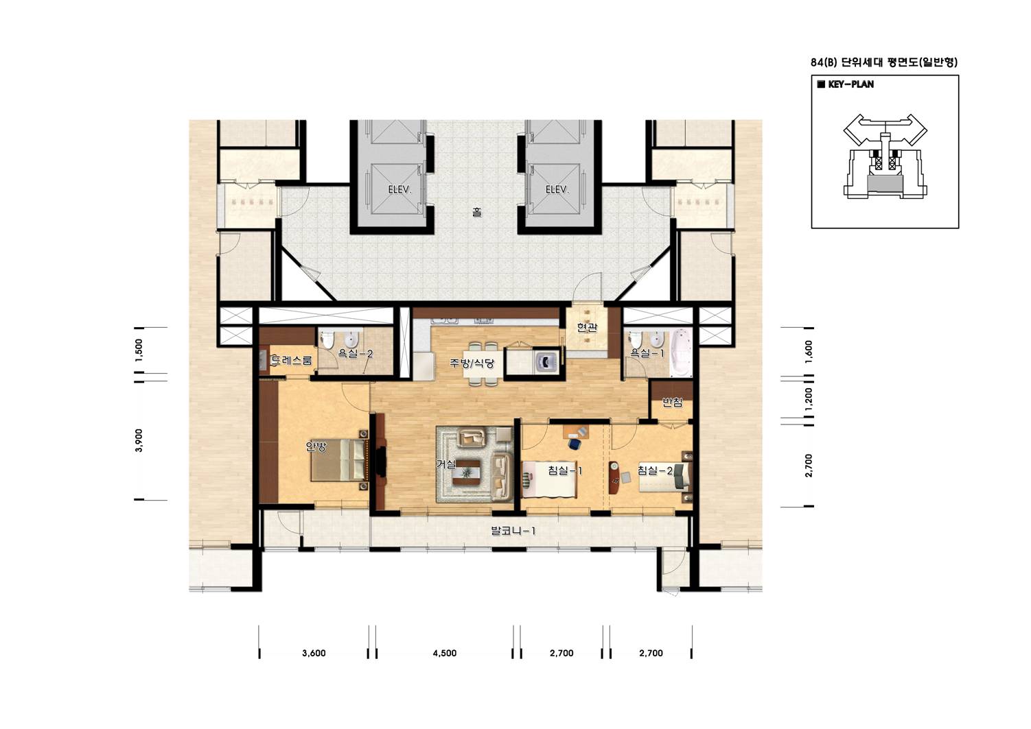 단위세대평면도 이미지