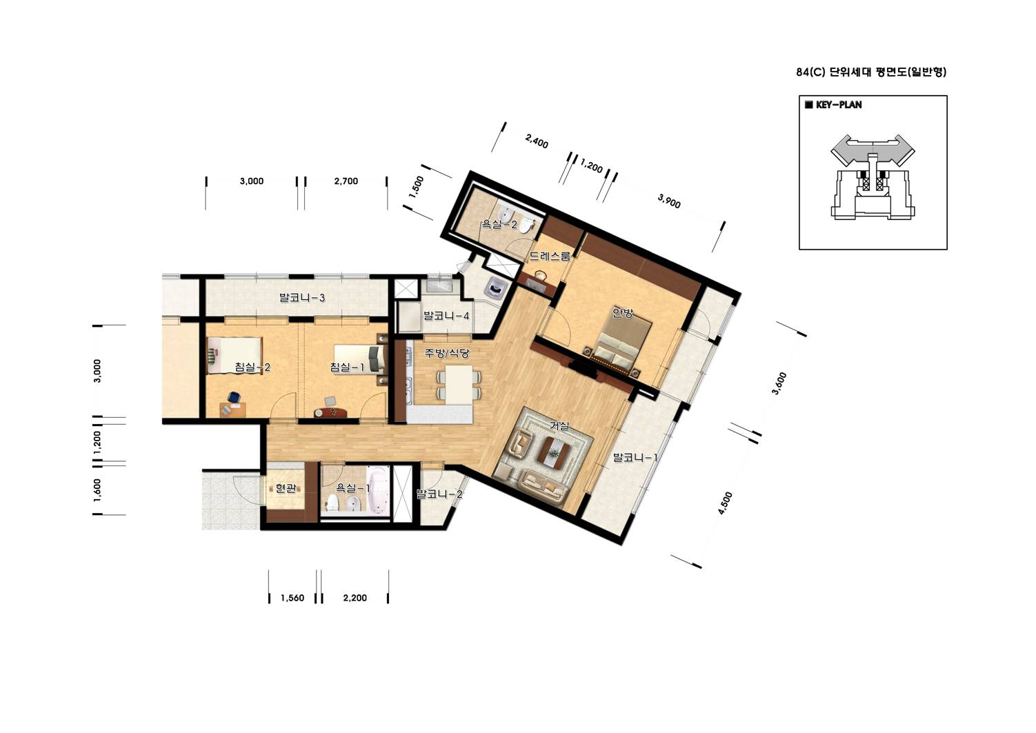 단위세대평면도 이미지