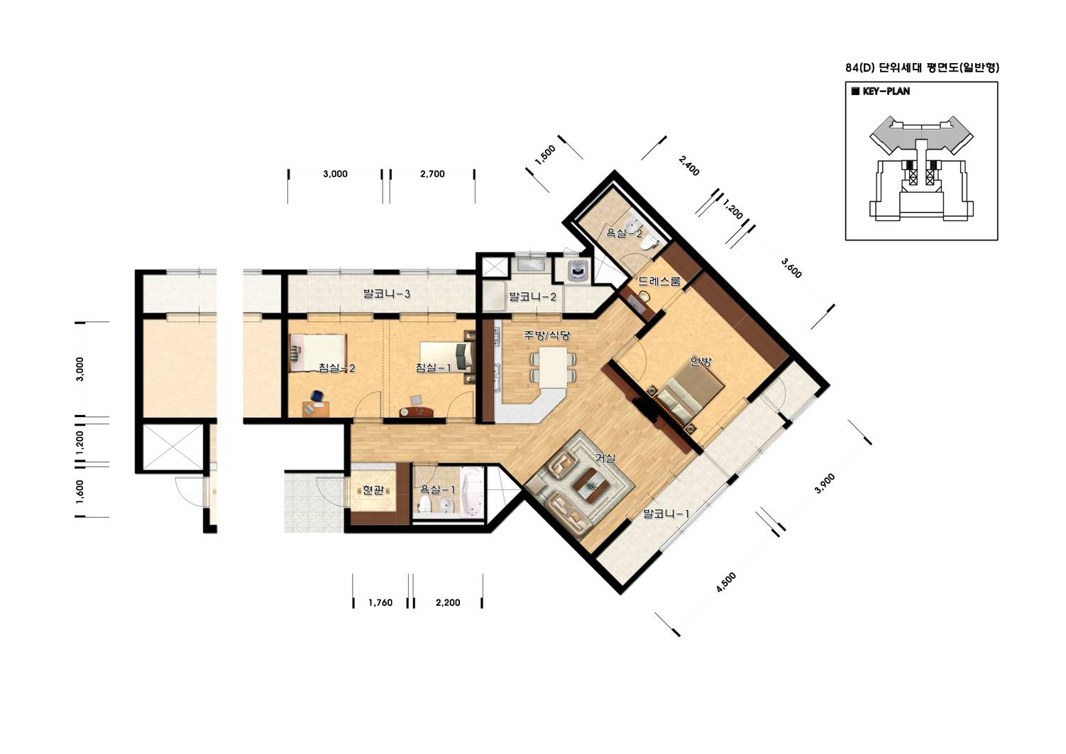 단위세대평면도 이미지