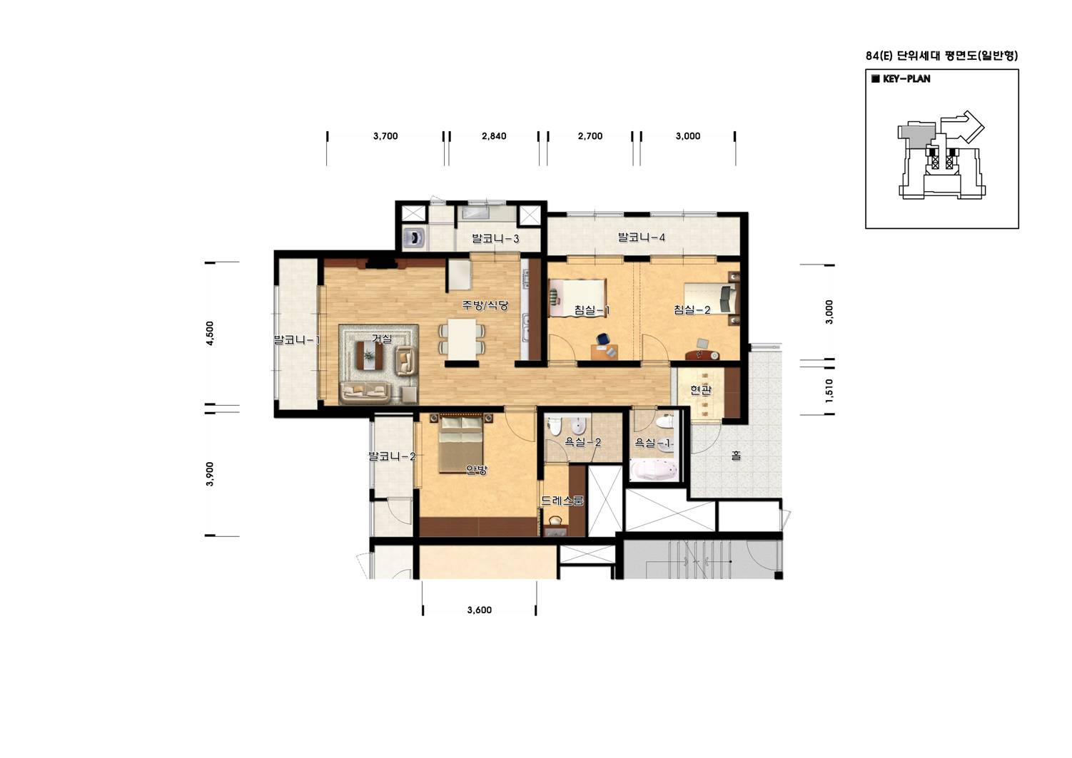 단위세대평면도 이미지