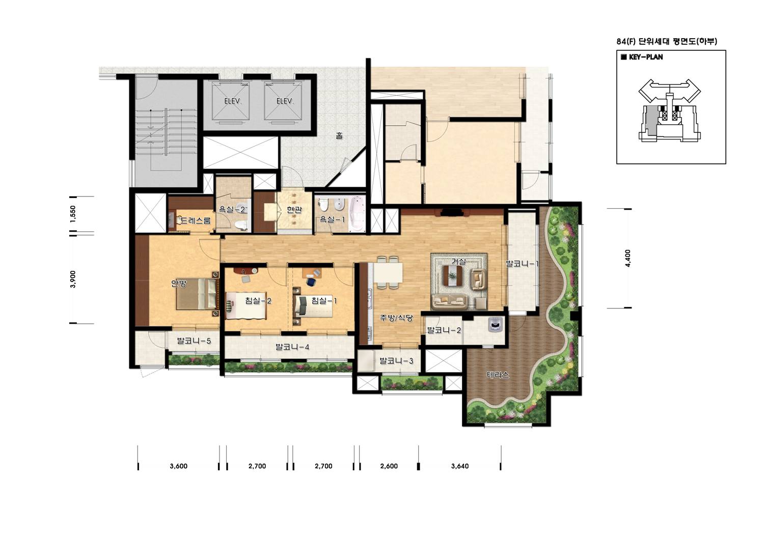 단위세대평면도 이미지