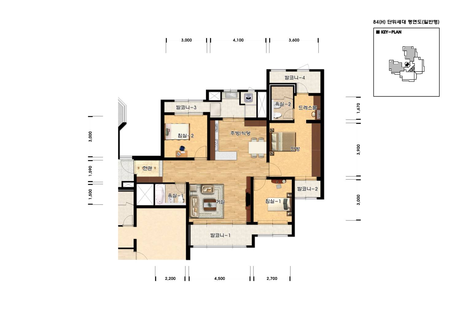 단위세대평면도 이미지
